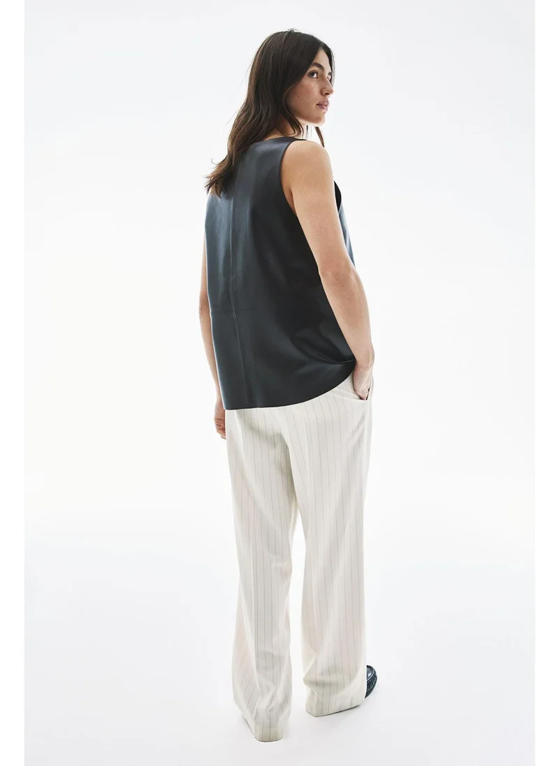 اتش اند ام Wide crease-detail trousers