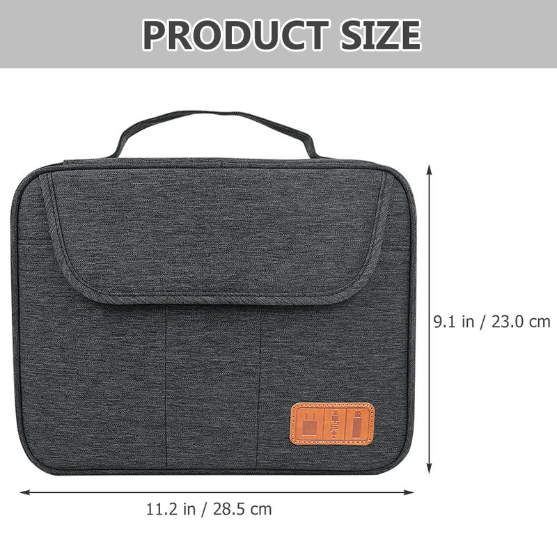 Travel Electronics Organizer with Dual Layers for Secure Storage and Portability - Image 2