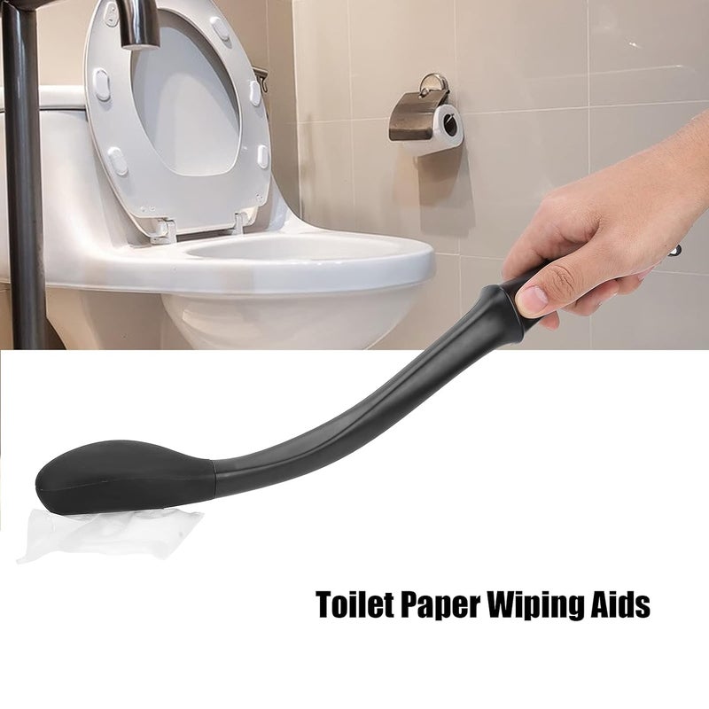 klarako Self Wiping Assist, Toilet Paper Wiping Aids Long AttainComfort Self Assist Wiper for Limited Mobility Elderly(black) - Image 4