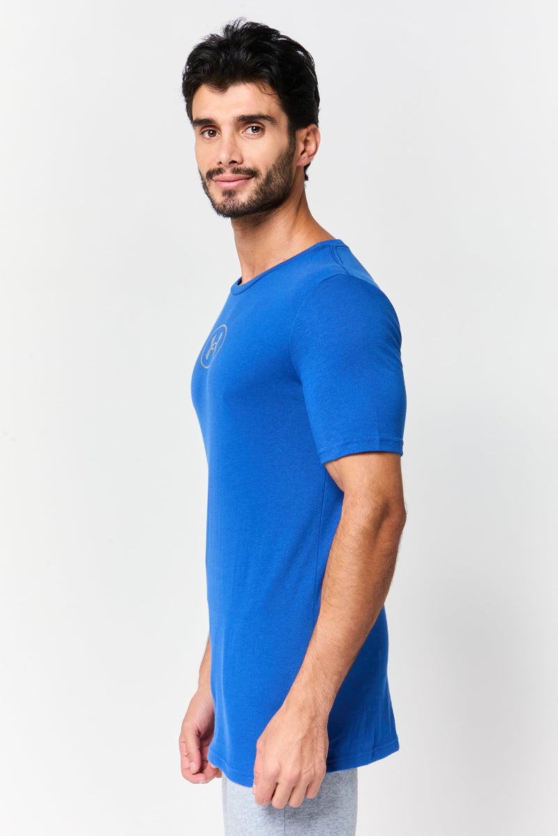 UNDER ARMOUR Men Loose Fit Short Sleeve Outdoor T-Shirt, Blue - Image 4