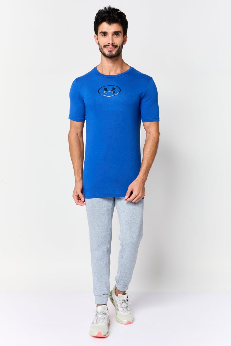 UNDER ARMOUR Men Loose Fit Short Sleeve Outdoor T-Shirt, Blue - Image 2