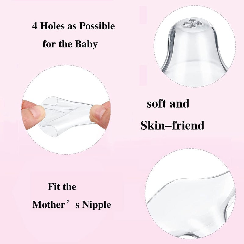 JIELUO 12 Pieces Nipple Cover for Nursing Newborn Silicone Inverted Nipple Correctorwith Clear Carrying Case Silicone Nipple Extender for Breastfeeding Flat or Inverted Nipples - Image 5