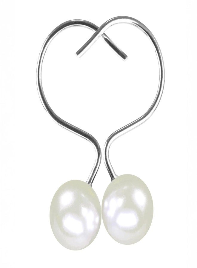 Popkozzi White Decorative Shower Curtain Hooks: 12 Pcs Elegant Ivory Pearl Design Rustproof Stainless Steel Rings - Stylish Bathroom Accessories & Gift for Women Moms Girls Lovers of Farmhouse Boho Vintage - Image 1