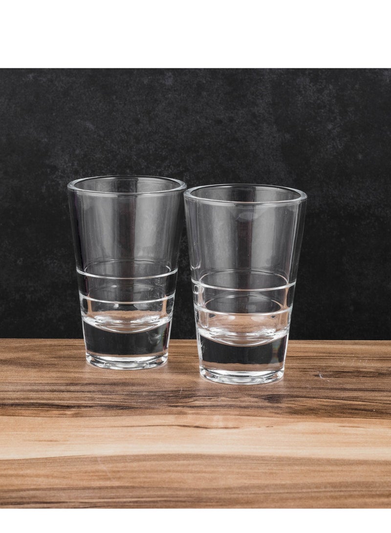 لومينارك كاسات تقديم إسبريسو زجاج ☕✨ 6 قطع | سعة 85 مل | تصميم أنيق وعملي - Image 2