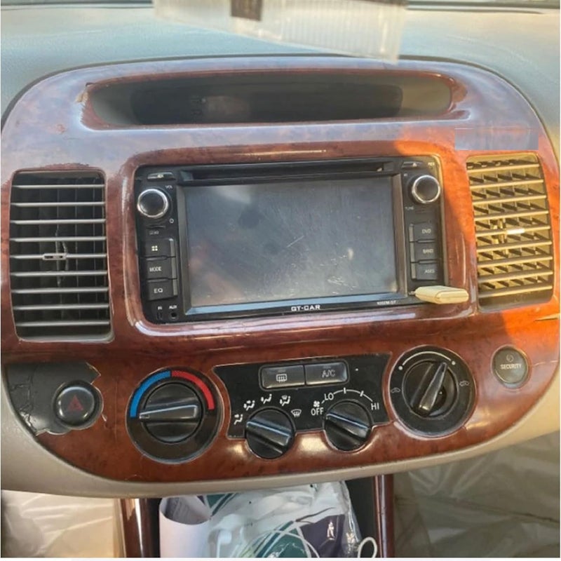 ASVEGE Car Air Conditioning Vent Control For Toyota Camry 2003-2006 Outlet Panel Button (WOOD) - Image 2