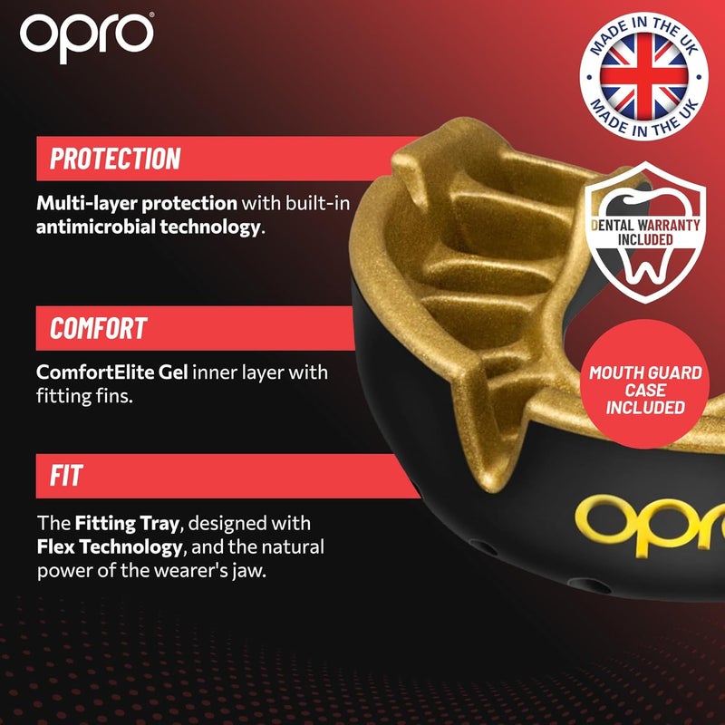 OPRO Gold Level Mouthguard Premium Fit – Gum Shield Adult and Kids - Image 3