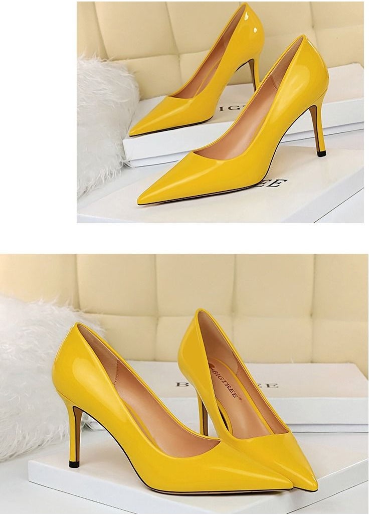 BIGTREE - Shallow Mouth Pointed High Heel 8CM - Image 1