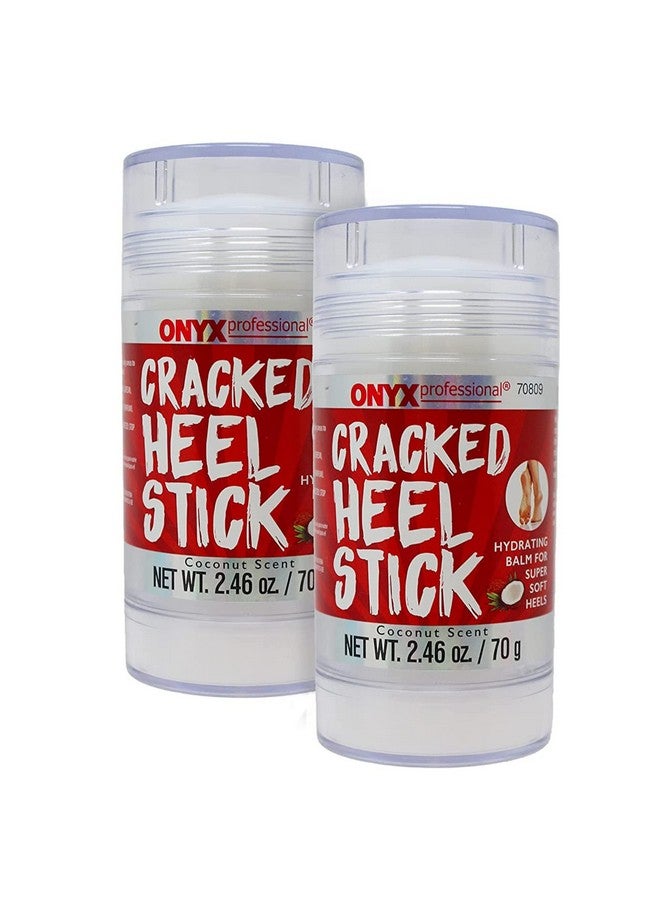 Onyx Professional Cracked Heel Repair Balm Stick (2 Pack) Dry Cracked Feet Treatment, Moisturizing Heel Balm Rolls On So No Mess Like Foot Cream Or Foot Lotion, Rescues Cracked Feet For Skin So Soft - Image 1