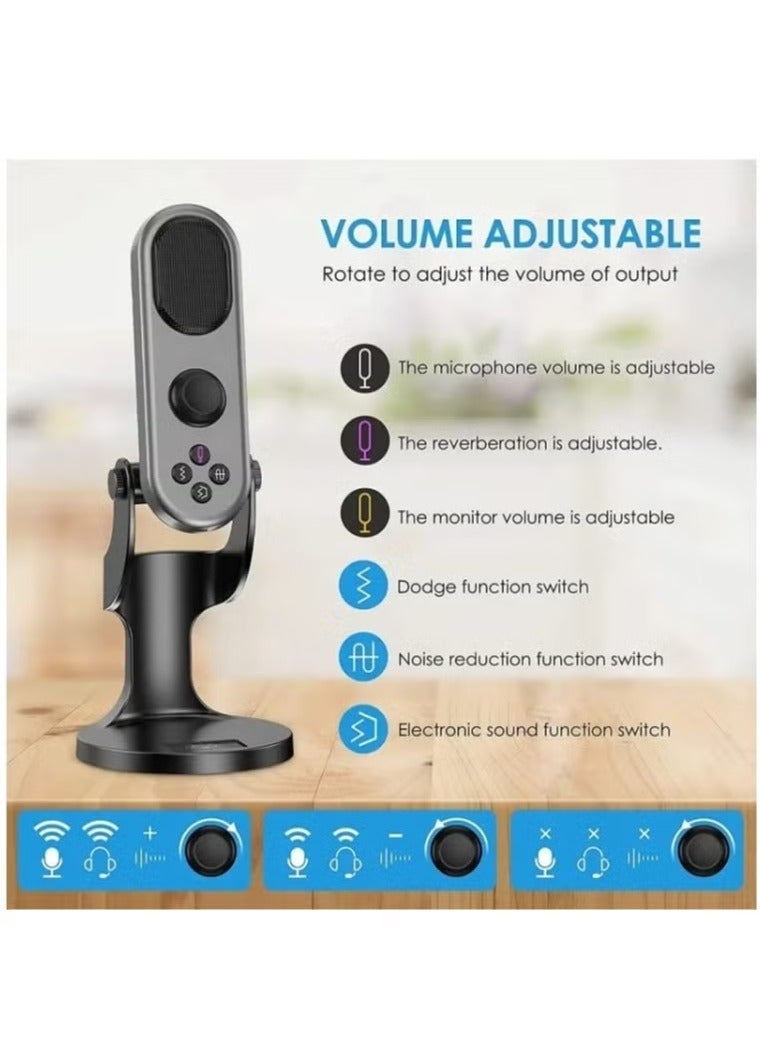 JMARY MC-PW7 USB DESKTOP CARDIOID NOISE REDUCTION MICROPHONE - Image 4