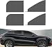 SLIMI 4 PCS Car Window Screens Sunshade and Breathable Sun Screen MeshMultifunctional Double Layer Front and Rear Side Window Privacy Protection Car Window Shades Mesh for Most SUVs Black - Image 2
