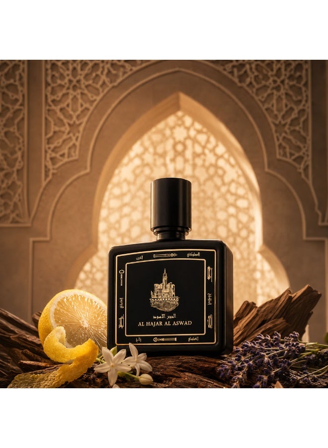 Taif Al Emarat Al Hajar Al Aswad Eau de Parfum, Luxury Oud Leather Perfume, Long Lasting Fragrance, Premium EDP for Unisex - Image 5