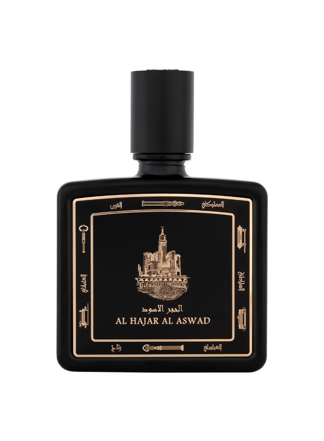 Taif Al Emarat Al Hajar Al Aswad Eau de Parfum, Luxury Oud Leather Perfume, Long Lasting Fragrance, Premium EDP for Unisex - Image 1