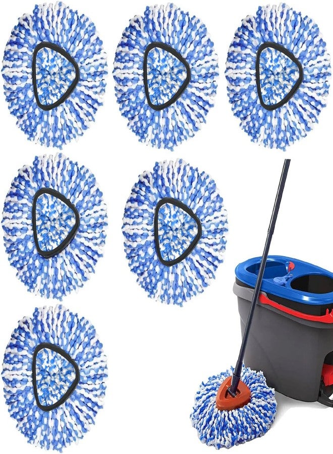 YWSHF 6 Pack Spin Mop Replacement Heads Compatible with Ocedar RinseClean 2 Tank Mop System,Microfiber Mop Refill Heads for O Cedar Cleaning All Hard-surfaced Floor - Image 1