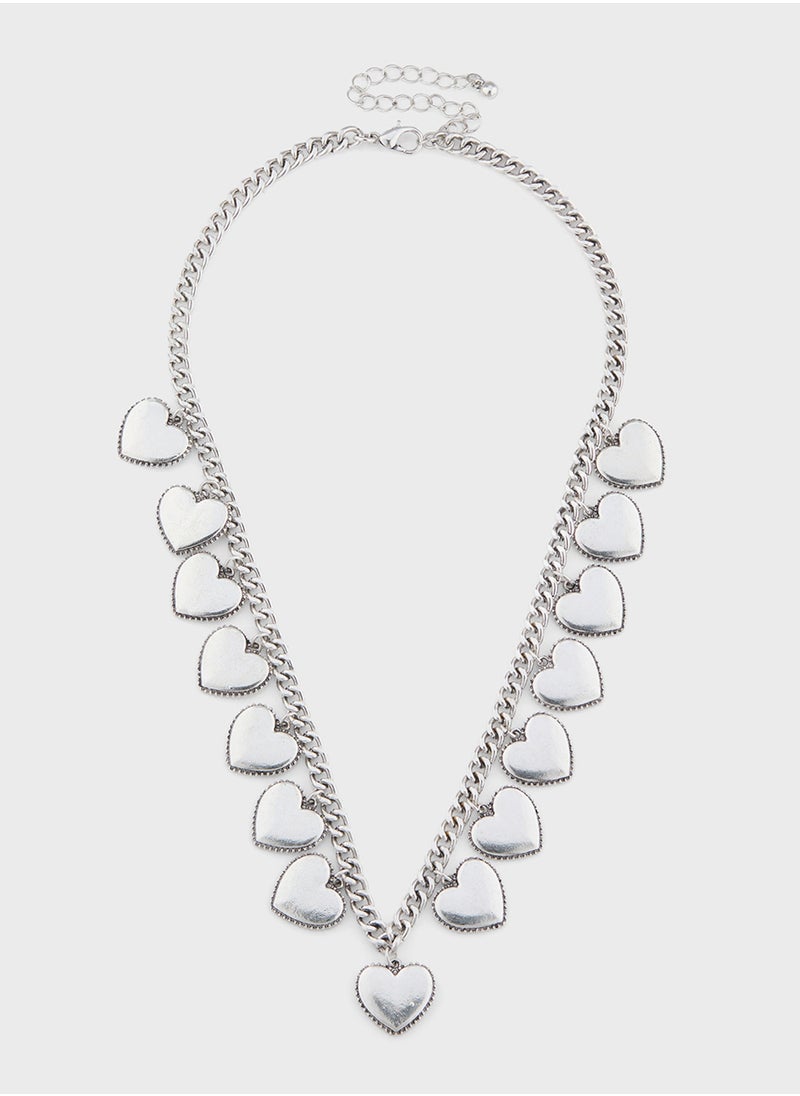 Ginger Heart Charm Short Necklace  - Image 1