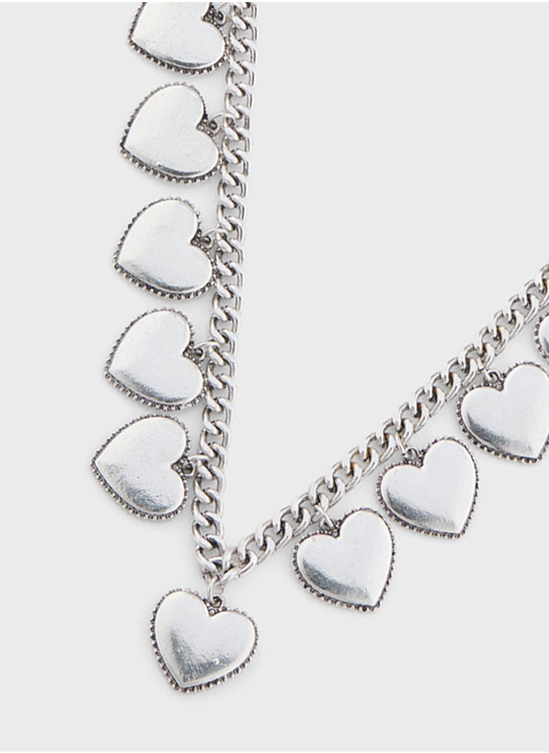 Ginger Heart Charm Short Necklace  - Image 2