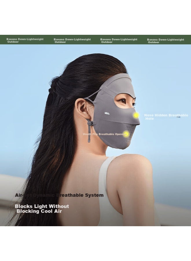 Beneunder Face Mask, Sun Protection Face Cover, Full Face Coverage, Lightweight And Seamless Sun Protection Mask, Face Bandage, High-quality Cycling Breathable Medical Beauty Blue - Image 3