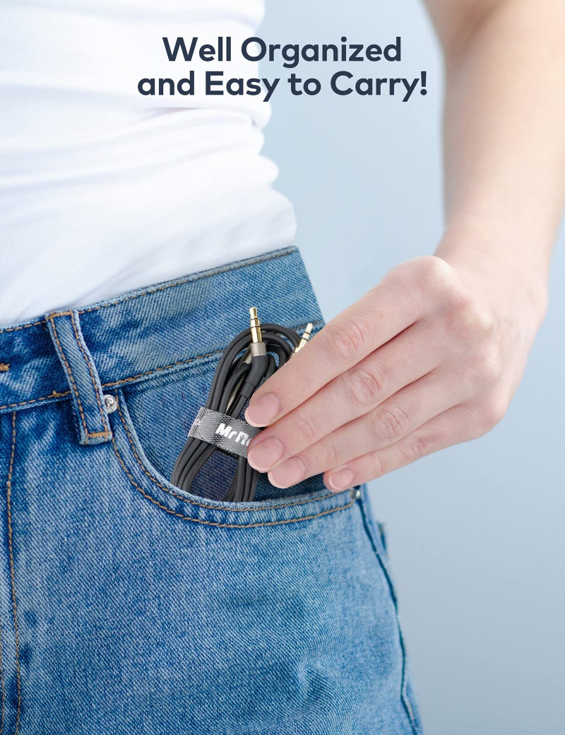 Mr Rex كابل AUX من Mr Rex 3.5 مم إلى 2.5 مم لسماعات Bose 700 QuietComfort QC45 QC35II QC35 QC25 لإلغاء الضوضاء، سماعات JBL E45BT E55BT E65BTNC، سلك بديل للصوت (عبوة 2، 5 أقدام) - Image 5