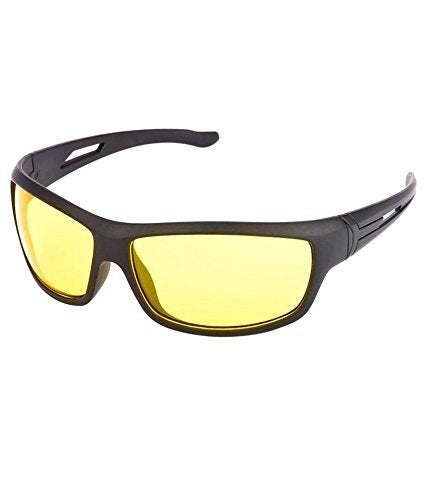 Sunshades Bhavya Unisex Glasses Wrap Around For Day and Night Drive (Yellow) - Image 2