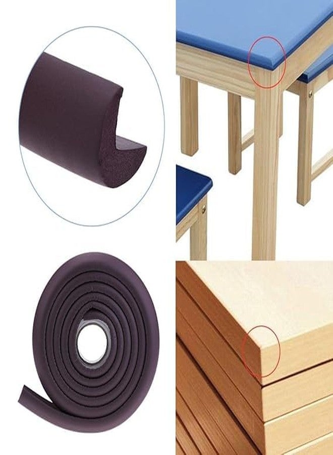Qitzhaa prime Medium Size 2M Baby Safety Edge Protector, Kids Proofing Foam Bumper Strip for Sharp Edges, Cushion Guard for Furniture & Tables, Pack of 1 (Brown) - Image 3