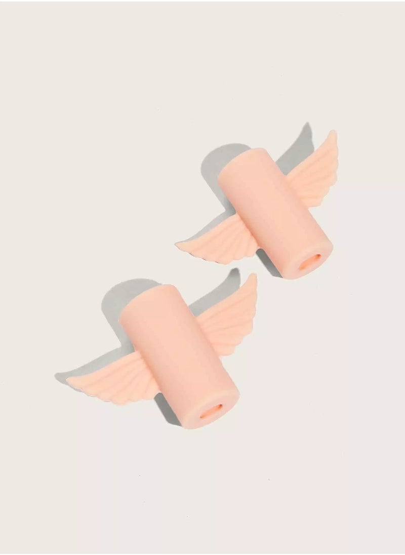 Generic 2pcs Wing Design Phone Cable Protector  - Image 2