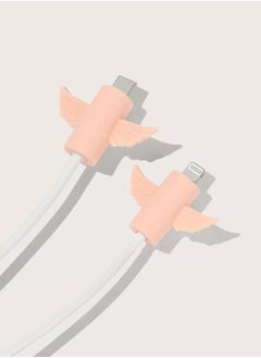 Generic 2pcs Wing Design Phone Cable Protector  - Image 1