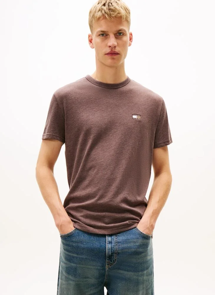 TOMMY JEANS Tommy Badge Jersey Crew Neck T-Shirt