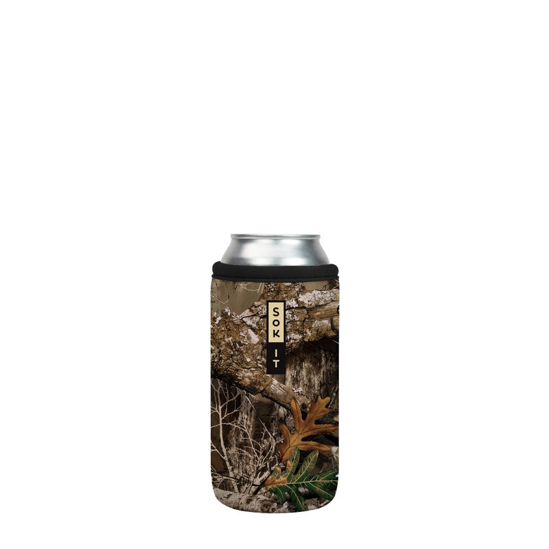 Sok It Can Sok Sleeve for Beer & Soda Insulated Neoprene Cover (RealTree Edge Camouflage  16oz Can Sleeve) - Image 1