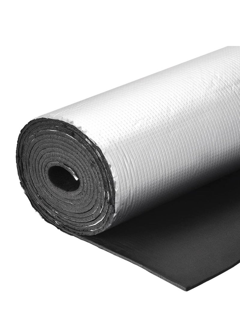 RACO Pipe Insulation Foam Soft Rubber Sheet Roll to Protect Pipes and Heat Preservation Moisture-Proof Waterproof Thermal Insulation SELF-ADHESIVE ALUMINIUM  - Image 1