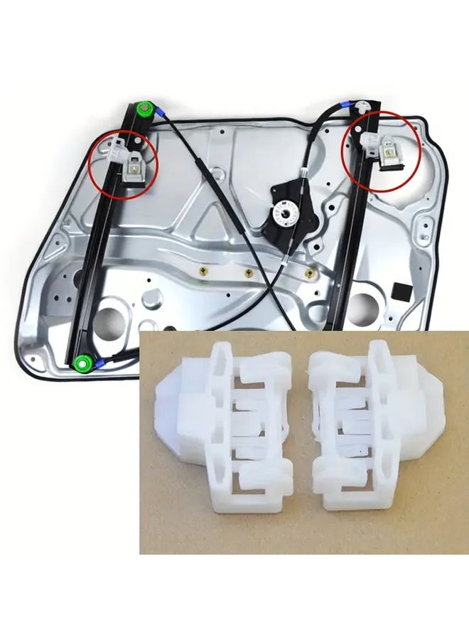 Right Glass Regulator Clamp Car Front Window Adjuster Fixed Clip Compatible With 22702141 22697622 For Vw Passat B5 Oldsmobile Pontiac Audi A4 - Image 1