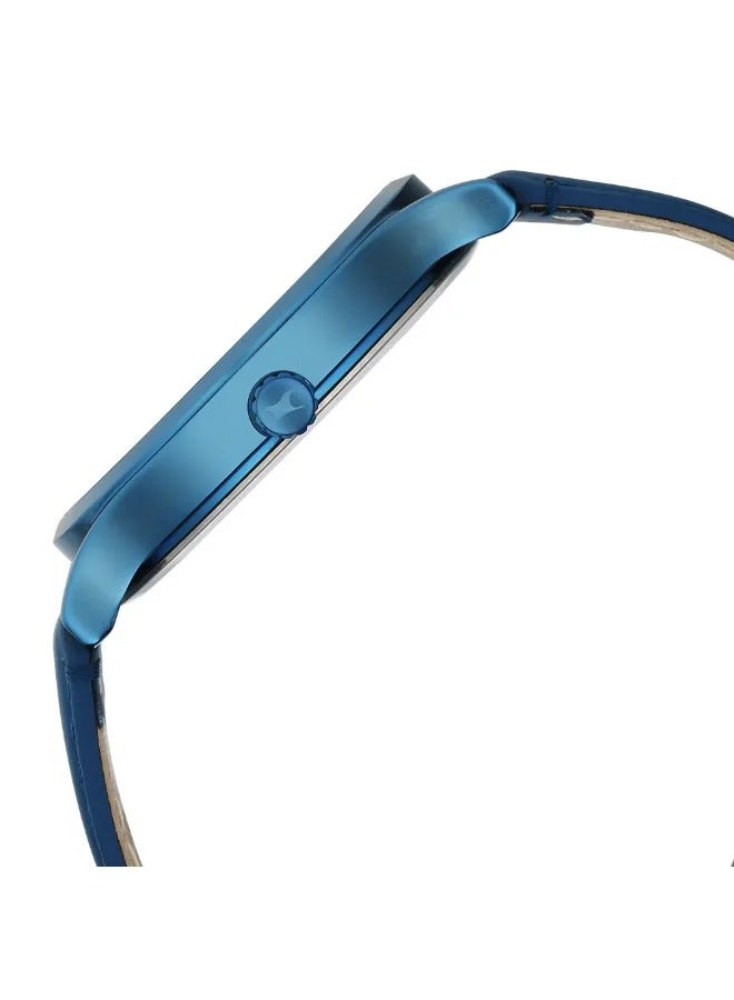 fastrack ساعة يد جلدية للرجال بشكل دائري تناظري - 3296QL01 - 47.85 مم - Image 4