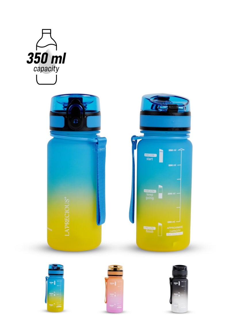 LA' PRECIOUS LA' PRECIOUS 350ml Kids Water Bottle - USA Tritan Material Non-Toxic BPA Free - Fast Flow - Flip Top Leak Proof Lid and One Click Open  - Image 1