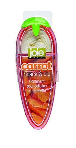 Joie Carrot Snack and Dip Divided Container, Two Compartment Storage Box Keeps Foods Separate, Ideal for Veggies and Dips, Great for Lunchboxes and Road Trips, BPA-Free - Image 2