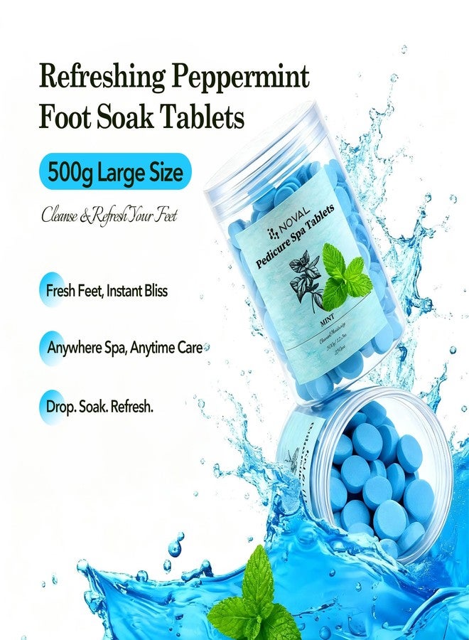 NOVAL Mint Pedicure Spa Tablets, 500g - Fast-Dissolving Foot Soak for Refreshing, Moisturizing & Cleansing Care - Image 4