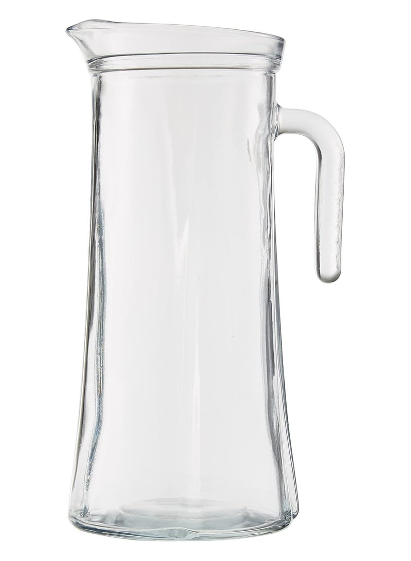 LAV Truva Jug – 1400 ml – 260 mm Height – Clear Pitcher with Plastic Lid for Water, Juice & Cold Beverages - Image 4