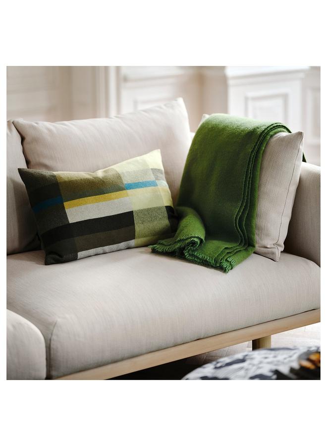 Zaboon Cushion Cover, Dark Green/Blue-Green, 40X58 Cm - Image 3