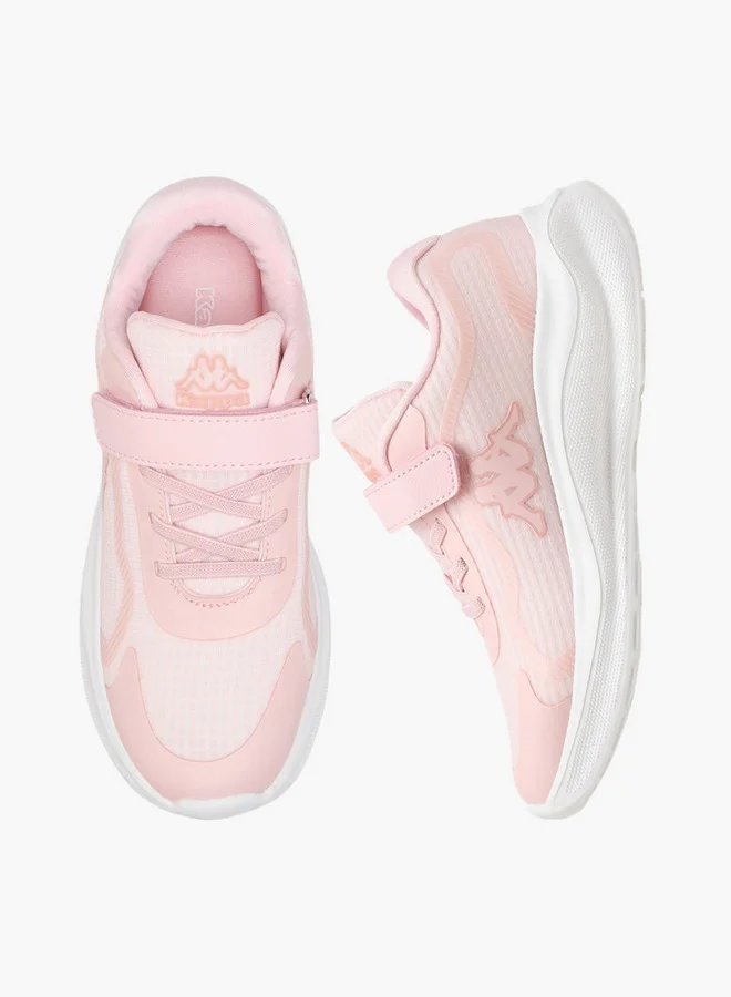 كابا Girls' Textured Sports Shoes with Hook and Loop Closure
