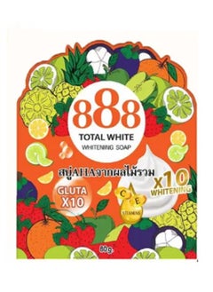 888 TOTAL WHITE Whitening Soap Gluta 10x and 10x Whitening 80g 