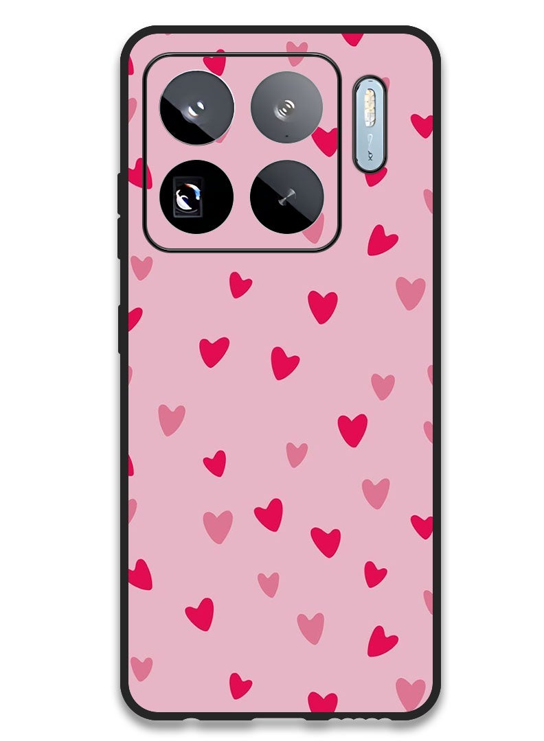 Theodor Case Compatible with Xiaomi 15S Pro 6.73 Inch Protection Shockproof Bumper Cover Small Hearts - Image 1