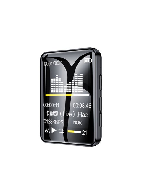 Mrobo Mp3mp4mp3 Player Mp5 Walkman Music Player Bluetooth Mp3 Mini Player-Body Color:Black (Bluetooth) Touch Version 2.0-Memory Capacity:4GB