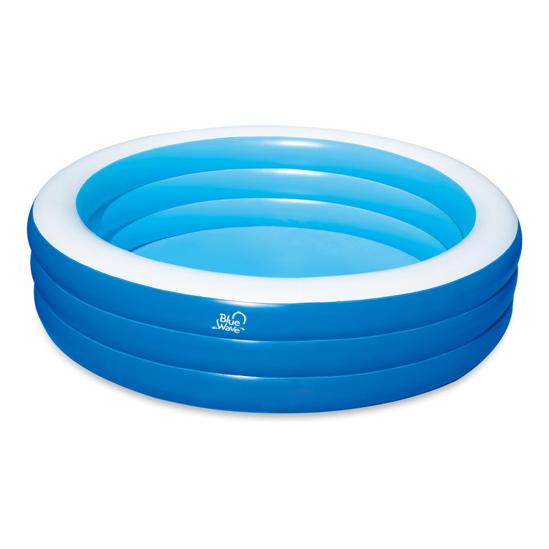 Blue Wave Inflatable 75ft x 22in Deep Round Family Pool with Cover - Image 2