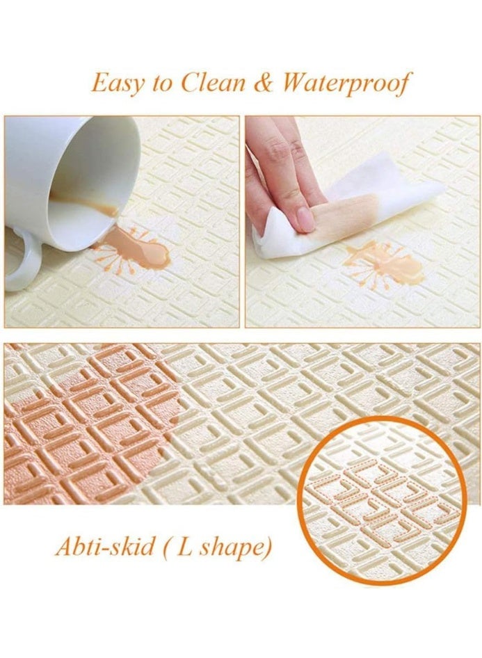 5-layer foldable children's rug, high-quality sponge material, waterproof, anti-slip, double-sided use, suitable for boys and girls (multi-colors - shapes) (150 cm * 180 cm)  - Image 3