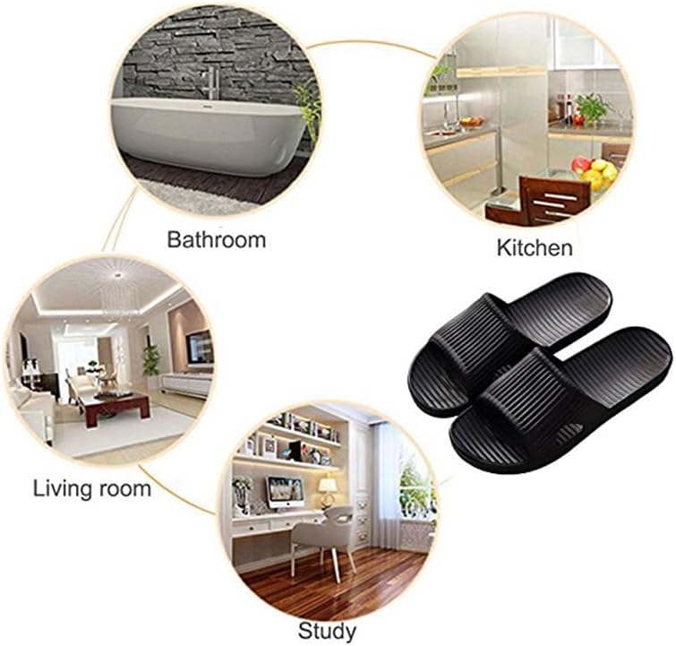 AioTio Slippers for Women and Men Anti-Slip Quick-Dry Lightweight Indoor Outdoor Bathroom Pool Sandals with Flexible Comfort - Image 3