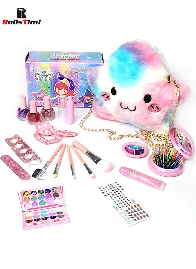 RollsTimi  Children's Cosmetics Toys Girls Makeup Toys Handbag Set Passing Gifts Kids Washable Makeup Girls Toys  - Image 4