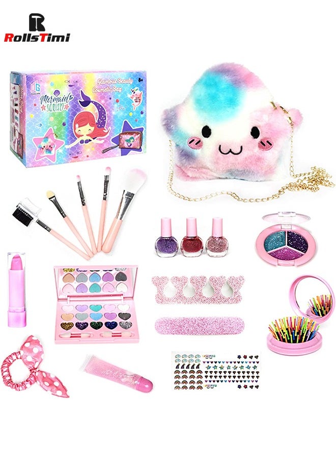 RollsTimi  Children's Cosmetics Toys Girls Makeup Toys Handbag Set Passing Gifts Kids Washable Makeup Girls Toys  - Image 1