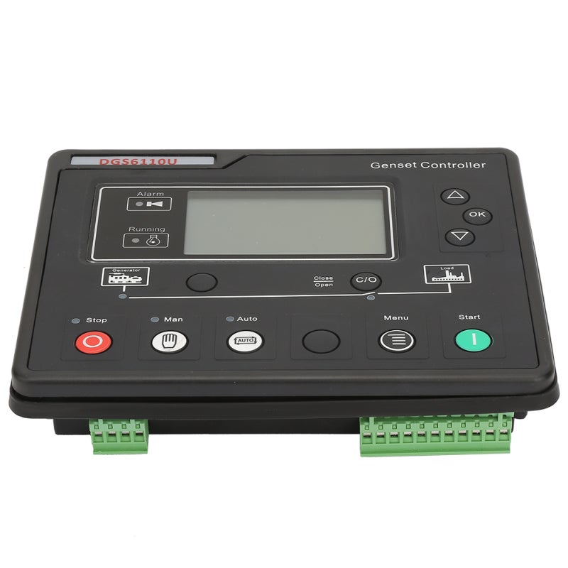 Generator Controller Module: LCD Display With Backlight Push-Button Operation - AMF Automatic Mains Failure Function Load Test Control for Genset Power Monitoring - Image 4