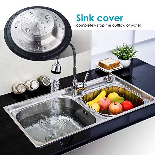 Fengbao 2PCS Kitchen Sink Stopper - Stainless Steel, Large Wide Rim 3.35" Diameter - Fengbao - Image 5