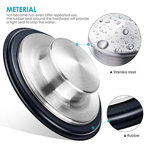 Fengbao 2PCS Kitchen Sink Stopper - Stainless Steel, Large Wide Rim 3.35" Diameter - Fengbao - Image 3