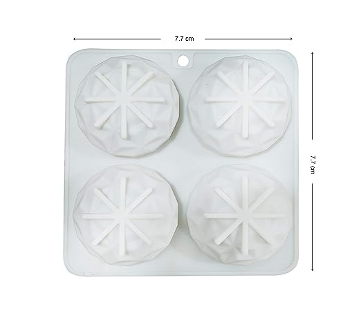 MoldBerry 3D Diamond Shape Cake Mould Cupcake Molds Entremet Moulds Cheesecake Bakeware Moulds for Chiffon Pastry Dessert Candy Baking for Cakes Decoration Candle Mold - Image 2