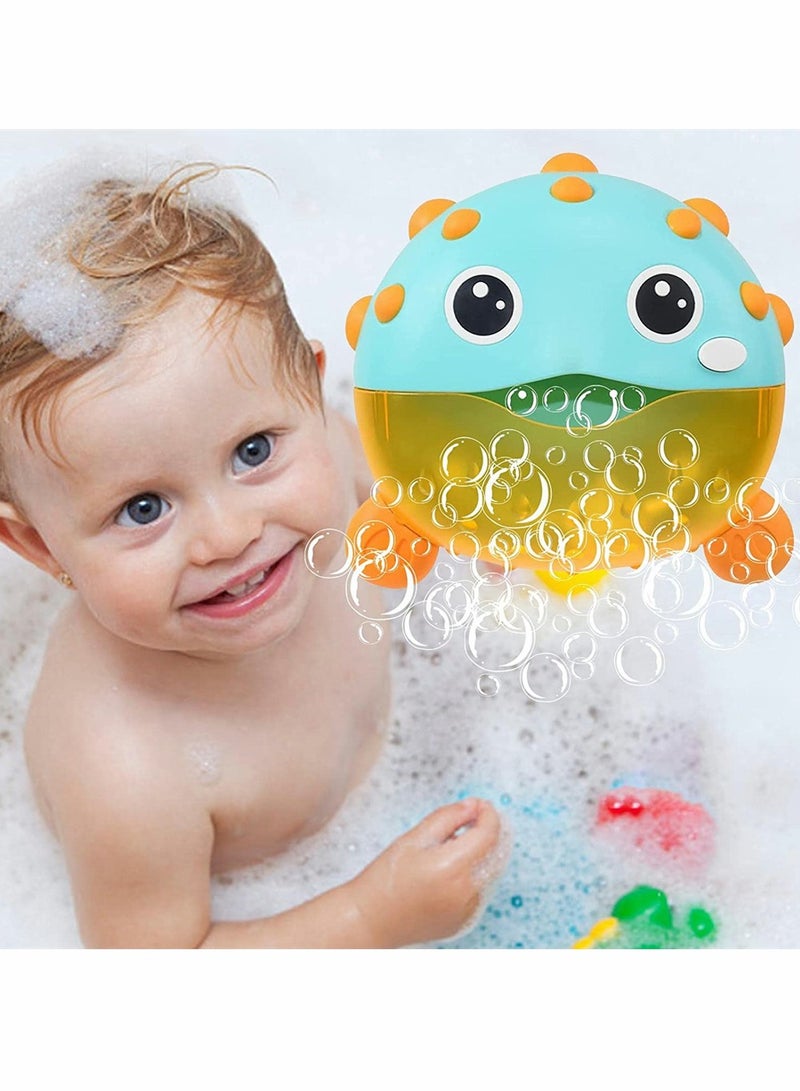 Luckam Bubble Bath Toy Puffer Fish Bath Toys Automatically Bubbles Baby Bath Toys Baby Bubble Machine for Tub and Plays Children's Songs Bathtub Toys Bubble Maker for Toddlers - Image 1