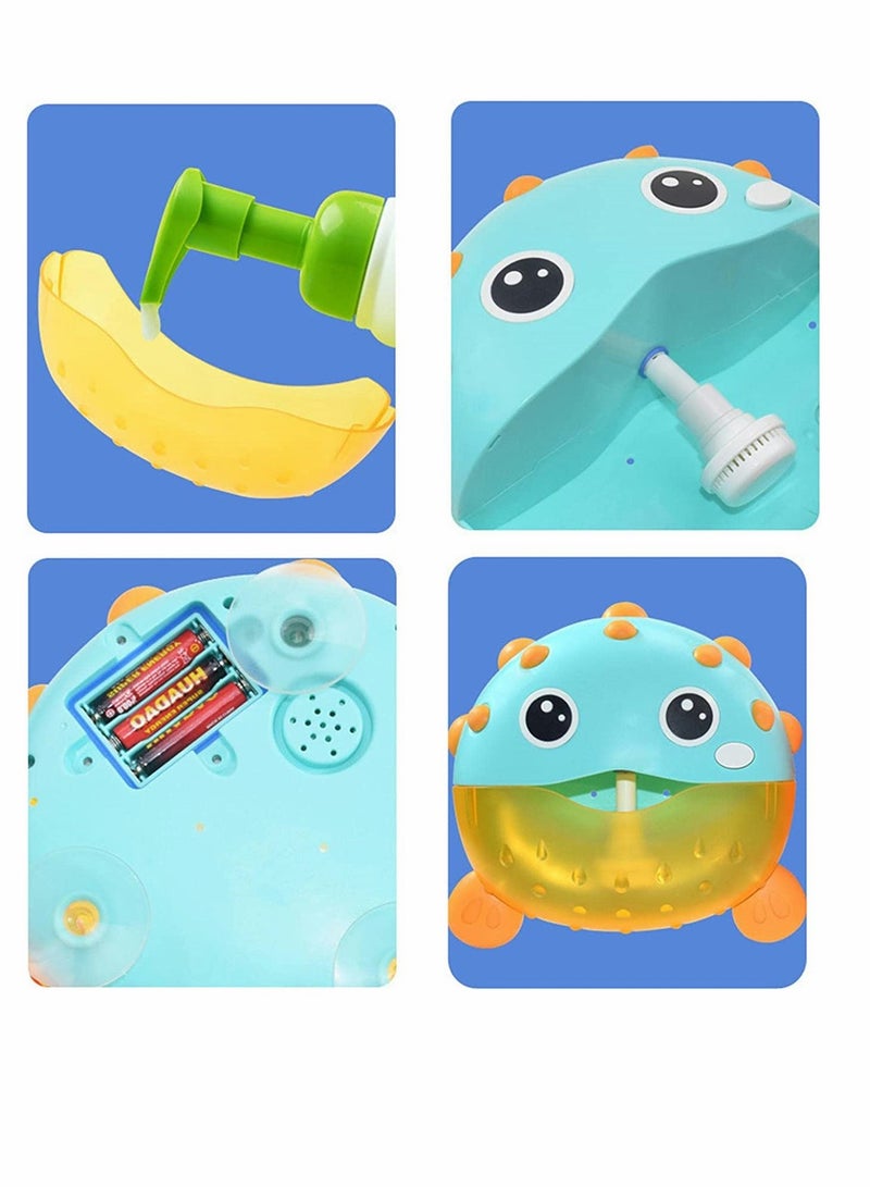 Luckam Bubble Bath Toy Puffer Fish Bath Toys Automatically Bubbles Baby Bath Toys Baby Bubble Machine for Tub and Plays Children's Songs Bathtub Toys Bubble Maker for Toddlers - Image 5